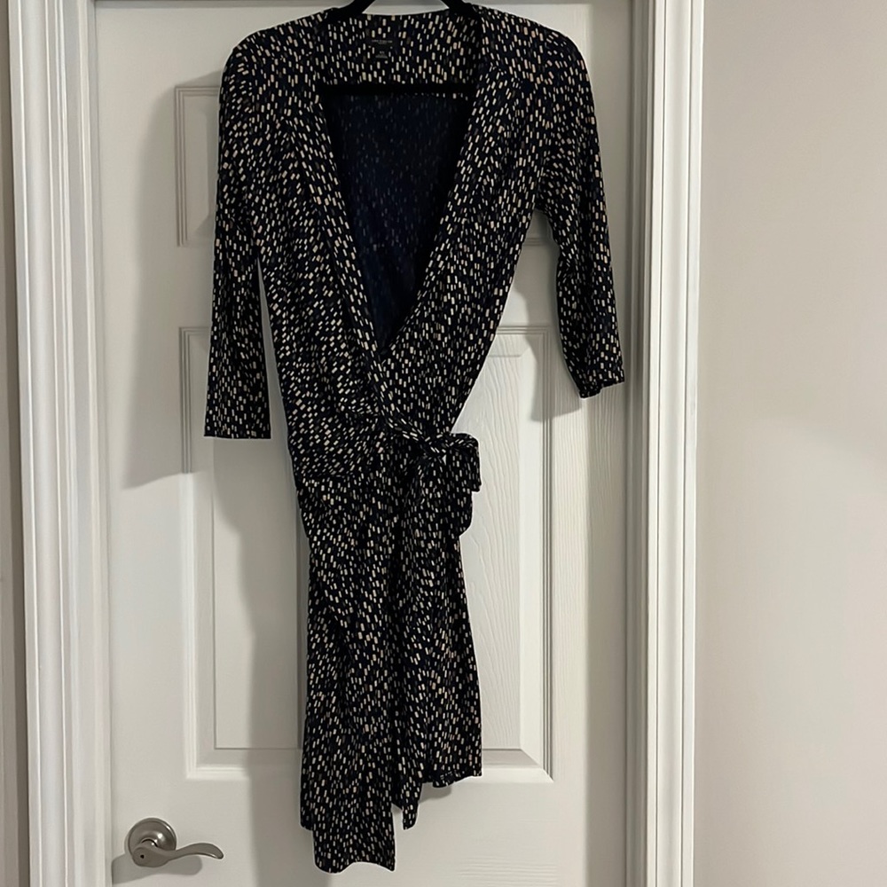 Navy Wrap Dress